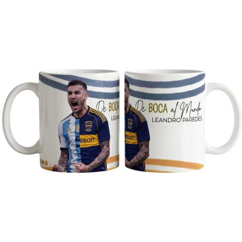 Taza Leandro Paredes Boca Argentina 325ml Cerámica