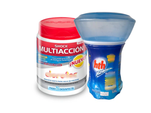 Combo Boya Pileta Clorotec 830gms + 1 Shock Multiaccion 1kg - comprar online