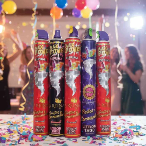 Espuma Litron Para Fiesta Hora Loca Carnaval 1.500 ML