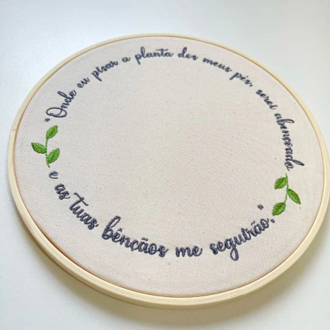 Quadro Personalizado para Carimbar Meus Pezinhos Folhas