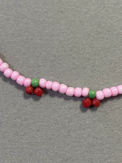 Colar Cherry cereja rosa - comprar online