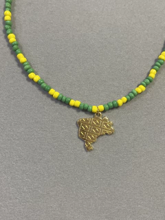 Colar Mapa Brasil com bandeira - loja online