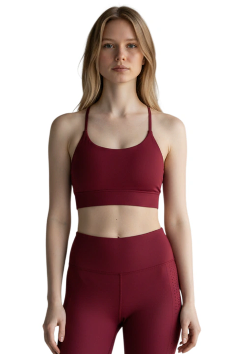 Top de Academia Vermelho