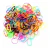 100 linguinhas de cabelo coloridas promoção com caixa de acetato+ 1 estojo