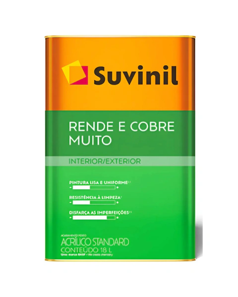 Tinta Acrílica Suvinil Rende Muito Standard Lata