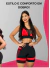 Leve 2 Pague 1 - Kit Dois Conjuntos Academia Feminino Short e Top Cintura Alta Modeladora - Savage Fit