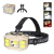 Linterna Frontal LED Recargable con Sensor – Luz Minera con Vincha Ajustable