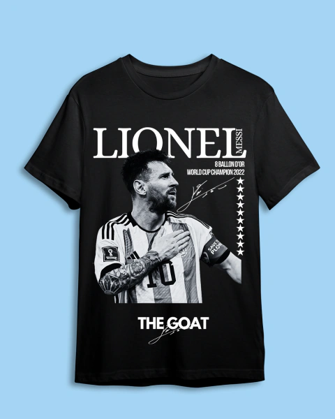 Remera Messi Lio The Goat