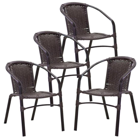 4 Cadeiras Floripa em Alumínio Pintura Trama Original