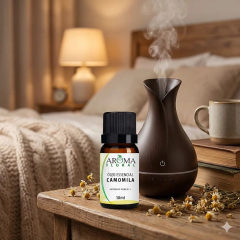 Óleo Essencial de Camomila Puro 10ml – Aromaterapia