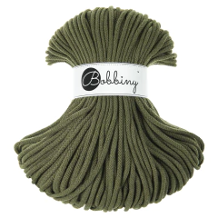 Cordon Trenzado Bobbiny 5mm - Avocado - 100 metros