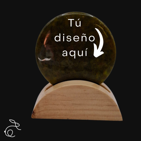 RECONOCIMIENTO MEDIO CIRCULO - VIDRIO & MADERA ✨ HECHO PARA TI, BAJO PEDIDO - comprar en línea