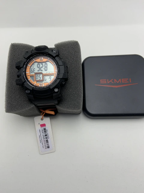 SKMEI MASCULINO DIGITAL 2245 PRETO/LARANJA