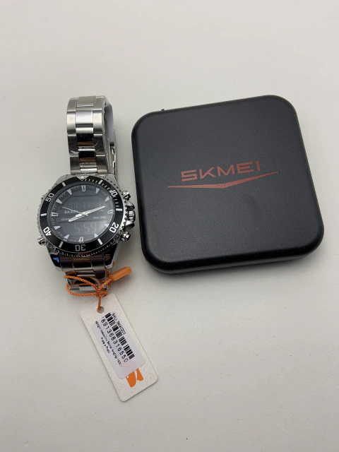 Skmei anadigi masc. 1850 prata/preto
