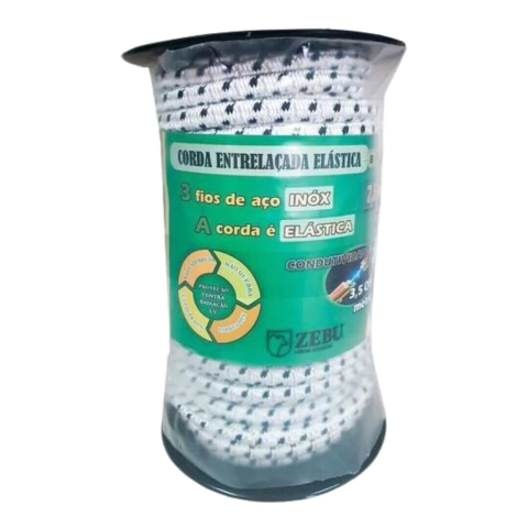 CORDA ENTRELAÇADA ELÁSTICA 7,5MM 25MT ZEBU