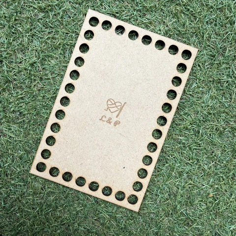Base Rectangular MDF para Cestas Crochet