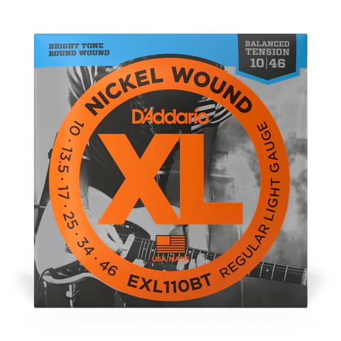 D'ADDARIO EXL110BT (10-46) REGULAR LIGHT BALANCED TENSION XL NICKEL
