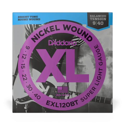 D'ADDARIO EXL120BT (9-40) SUPER LIGHT BALANCED TENSION XL NICKEL