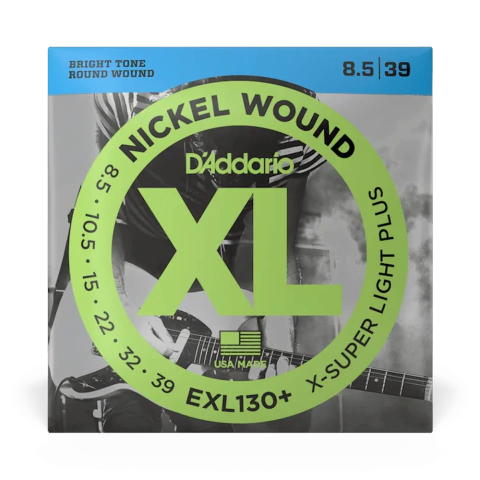D'ADDARIO EXL130+ (8.5-39) EXTRA SUPER LIGHT PLUS XL NICKEL