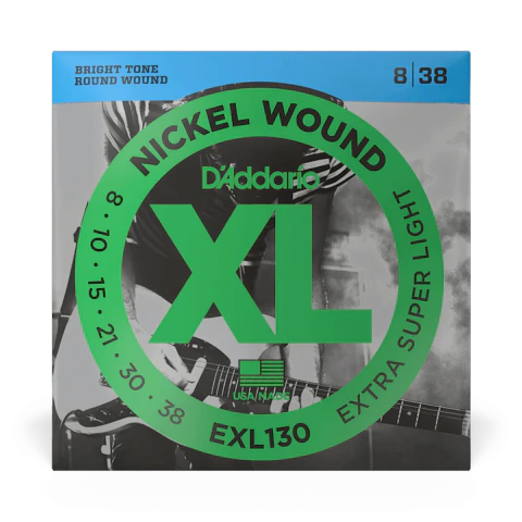 D'ADDARIO EXL130 (8-38) EXTRA SUPER LIGHT XL NICKEL