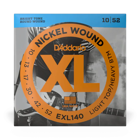 D'ADDARIO EXL140 (10-52) LIGHT TOP/HEAVY BOTTOM XL NICKEL