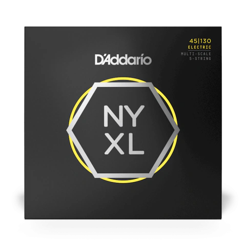 D'ADDARIO NYXL45130MS (45-130) (5-STRING) MULTISCALE HYBRID LIGHT NYXL