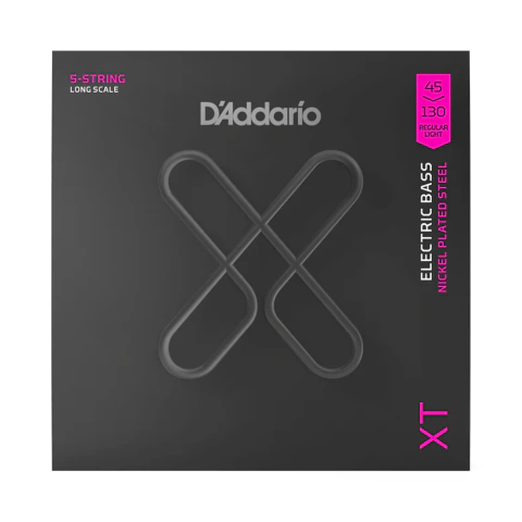 D'ADDARIO XTB45130 (45-130) (5-STRING) REGULAR LIGHT XT NICKEL