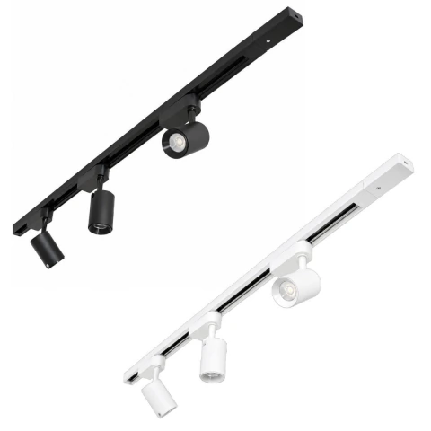 TRILHO ELETRIFICADO 60 CM + 3 SPOTS 7W