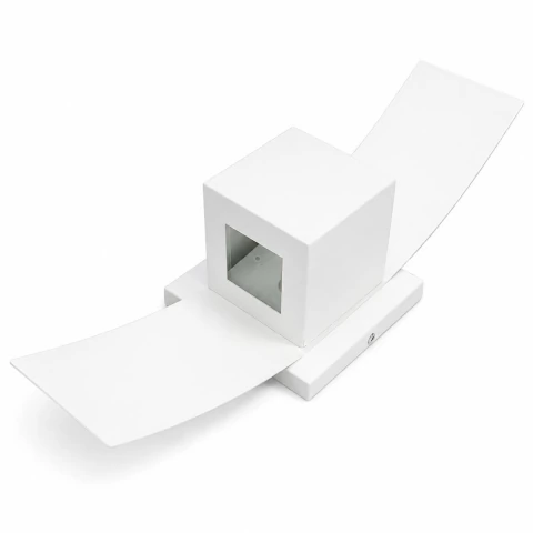 Arandela Luminária Box C/ Abas 2 Fachos com lâmpada - comprar online
