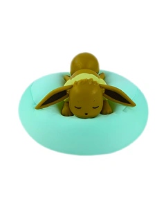 Pokémon - Figure Eevee Dormindo na Almofada Verde-Água - comprar online