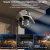 Câmera de segurança WiFi para exteriores Rastreamento automático Câmera CCTV sem fio com lente dupla iCsee - Riosdigi