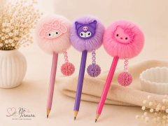 Lápis Decorado Personalizado com Personagens - Sanrio - Nó de Ternura