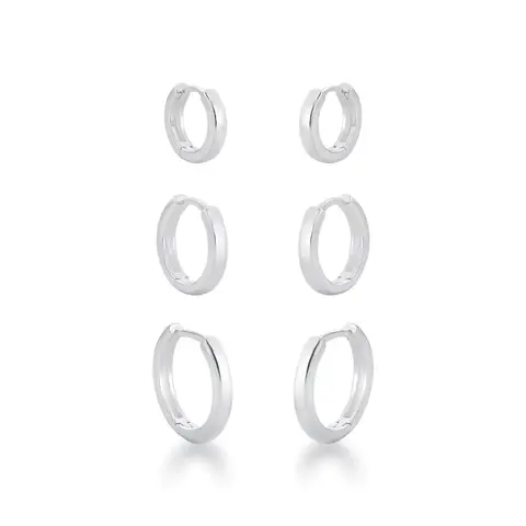 Brincos de Argola Fio Quadrado Liso em Prata 925 – Elegância Minimalista | Vêrtice