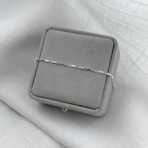 Pulseira Masculina Veneziana Longa em Prata 925 – Elegância Discreta | Vêrtice