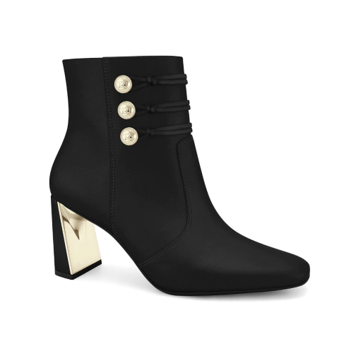 Bota Ramarim Feminina Salto Metálico Bico Fino Moderno Casual Elegante Confortável Original - comprar online