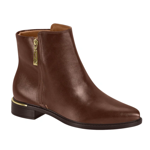 Bota Feminina Vizzano Ankle Boot Cano Baixo Detalhe Metálico
