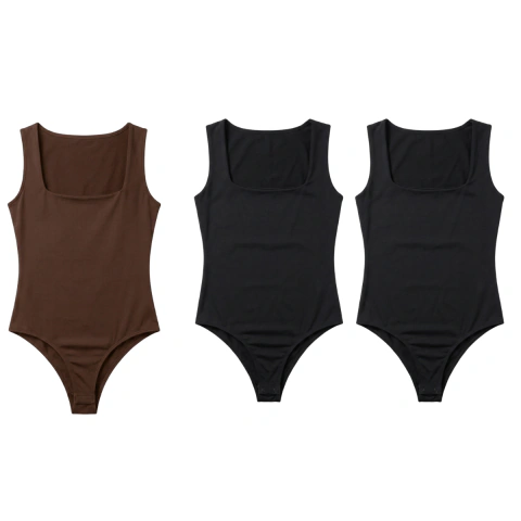 Kit 3 Body Regatinha Alça Grossa Forro no Busto Tecido Duplex Premium Moda Estilo Básico Confortável - comprar online