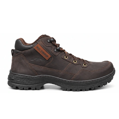 Bota Masculina Desert Bull Terrier Couro Legítimo Adventure Resistente Confortável Trilha Caminhada Casual Dia a Dia Original - loja online