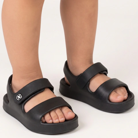 Sandália Infantil Molekinho Masculina Full EVA Confortável Antiderrapante Calce Fácil