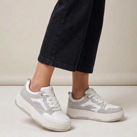 Tênis Via Marte Feminino Street Casual Plataforma Sola Alta 4 cm Antiderrapante Confortável