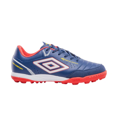 Chuteira Society Umbro Neo-Comfort Unissex Futebol Campo Sintético Confortável Leve Tração Esportiva - Calezza