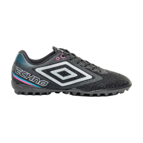 Chuteira Society Masculina Umbro Techno II Futebol Gramado Sintético Treino Jogo Esportiva - Calezza