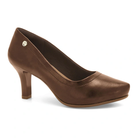 Scarpin Feminino Comfortflex Salto Alto 7,5cm Meia Pata Confortável Social Elegante Calce Fácil - Calezza