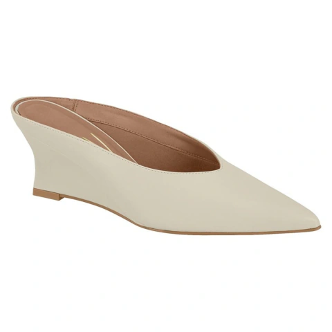 Scarpin Vizzano Feminino Mule Bico Fino Salto Anabela 7,5cm Sapato Confortável Casual Elegante - Calezza