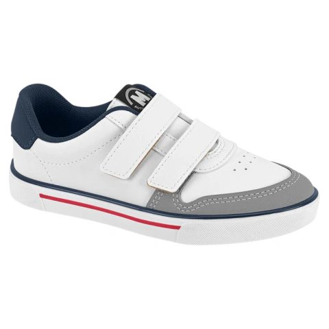 Tênis Infantil Masculino Molekinho Velcro Sintético Confortável Casual Escola Passeio Dia a Dia Antiderrapante Moderno - Calezza