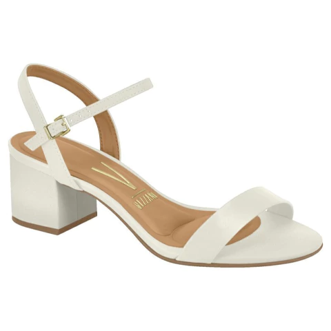 Salto Vizzano Feminino Sandália Brilho Gliter Bloco para Mais Estabilidade Conforto Festa Original - comprar online