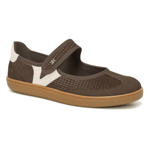 Tênis Sapatilha Feminino Via Marte com Velcro Ajustável Recorte Lateral e Solado Tratorado