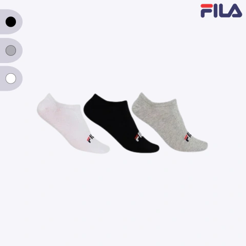 Kit 3 Pares Meia Fila Cano Curto Unissex Original Algodão Esportiva Academia Casual Conforto