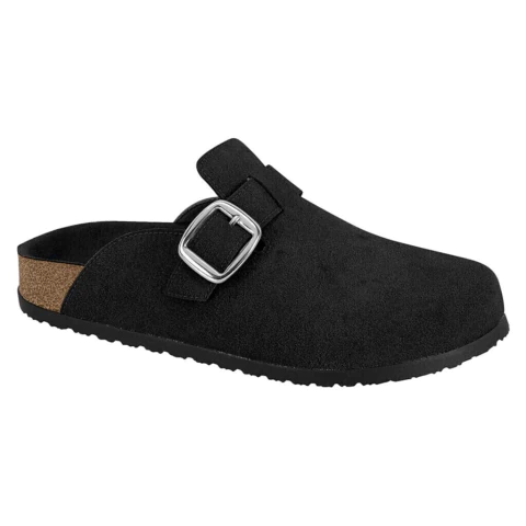 Clog Beira Rio Feminino Mule Papete Sandália Calce Fácil Conforto Camurça Fivela Dia a Dia Original - comprar online