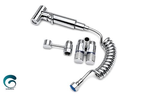 Kit Bidet Registro Doble Con Soporte Gun - comprar en línea
